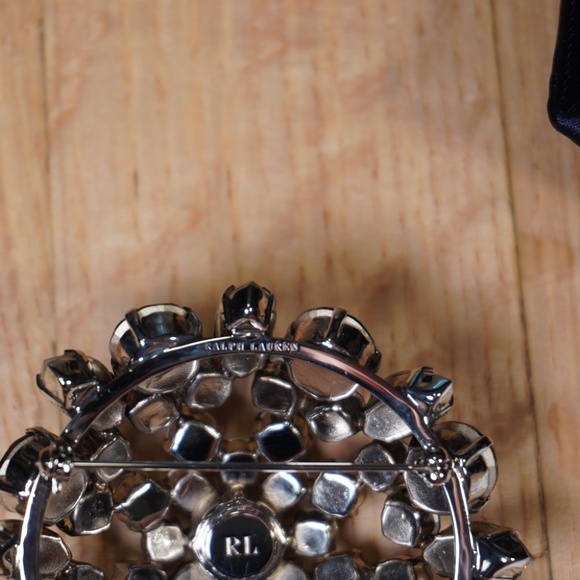 Ralph Lauren Gemstone Brooch Silver OS Brand New - Picture 11 of 15